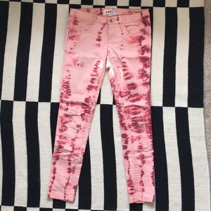 BP Jolt red tie dye skinny